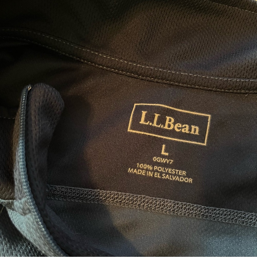 LL Bean large mens pullover 3/4 zip - Picture 3 of 3